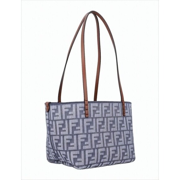 Fendi Geometric Pattern Shoulder Bag With Leather Straps - NWT - Picture 2 of 4